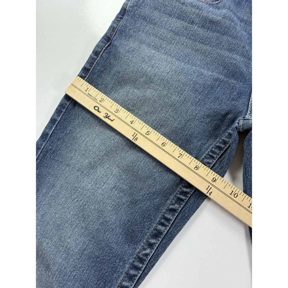 True Religion Tour Jeans Section Straight Seat Size 16 mid‎ wash denim stitch
